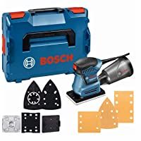 Bosch Professional GSS 160 Multi - Lijadora orbital (180W- 3 placas Lijadoras 140- 160 y Delta- en L-BOXX)